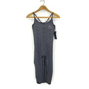 New Joie in Life One Piece Bodysuit Womens Small Black White Leotard Workout Gym